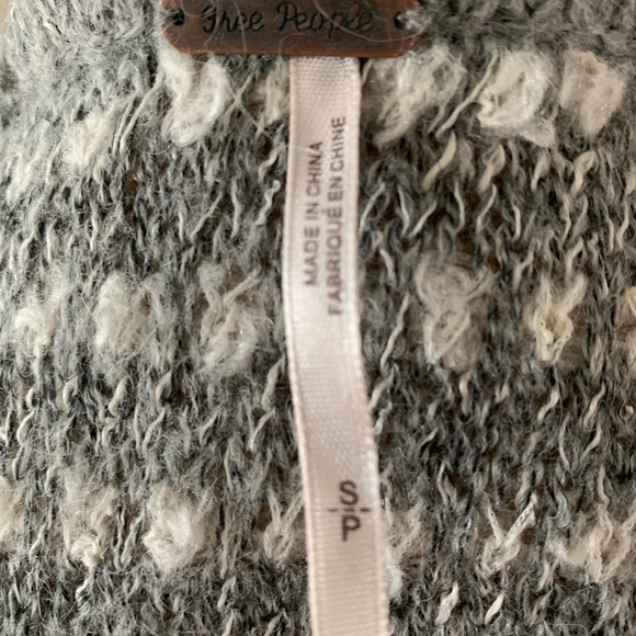 FREE PEOPLE “SMILE LIKE YOU MEAN IT”STRIPED SWEATER CARDIGAN DUSTER” Size S - Picture 4 of 5